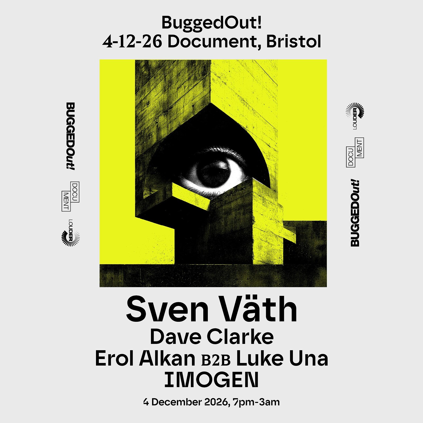 Bugged Out! with Sven Väth, Document — Bristol club night