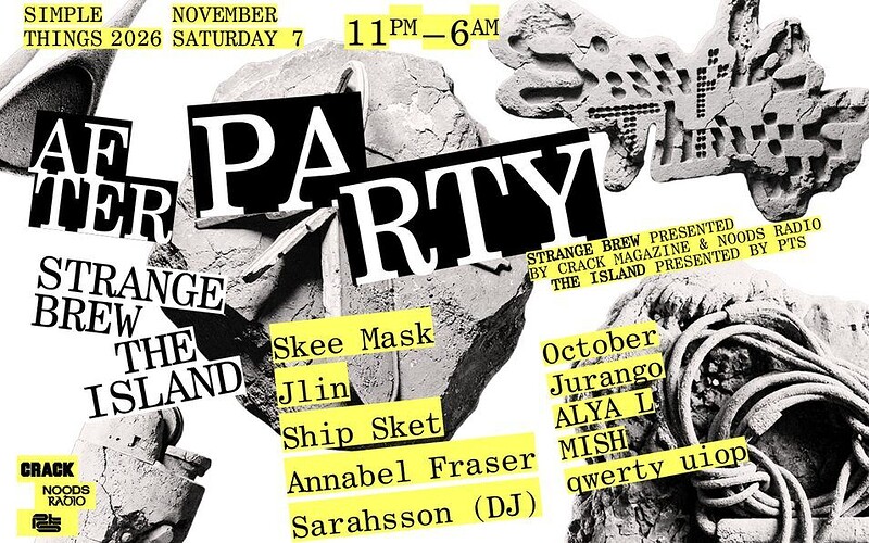 Simple Things After Party: Skee Mask, Jlin & more, Strange Brew & The Island — Bristol club night